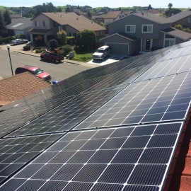 String of Solar Panels